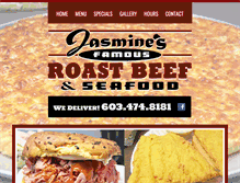 Tablet Screenshot of jasminesroastbeef.com